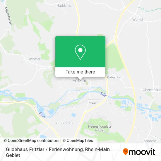 Карта Gildehaus Fritzlar / Ferienwohnung