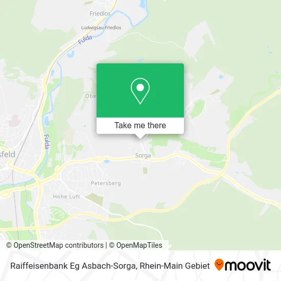 Карта Raiffeisenbank Eg Asbach-Sorga