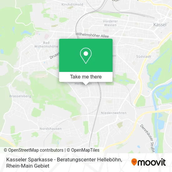 Карта Kasseler Sparkasse - Beratungscenter Helleböhn