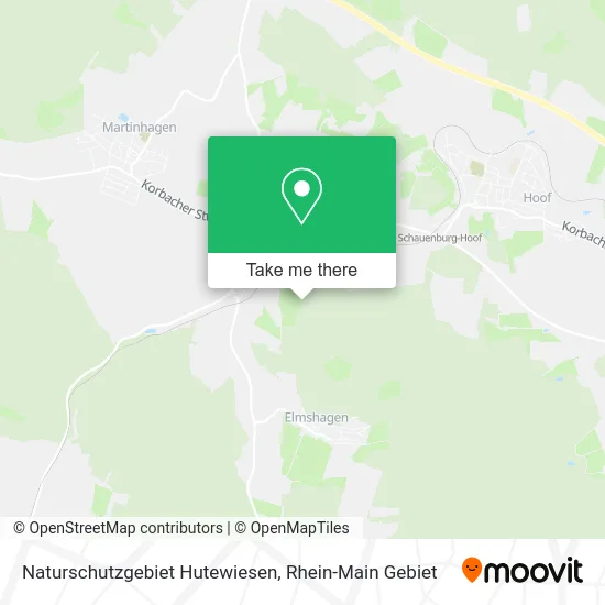 Карта Naturschutzgebiet Hutewiesen