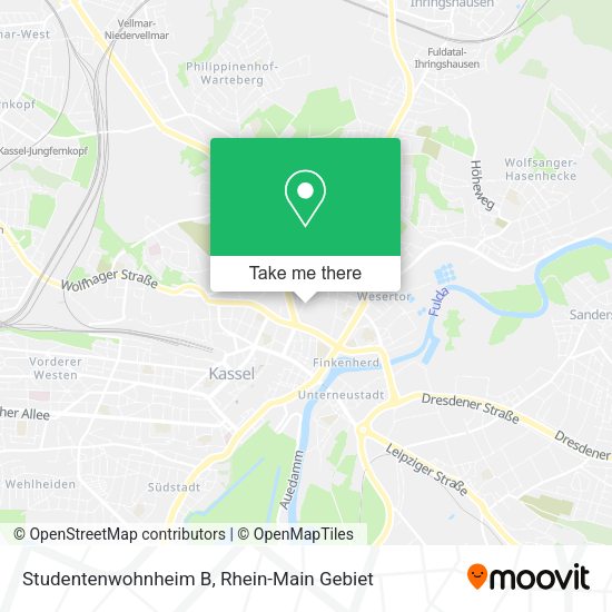 Карта Studentenwohnheim B
