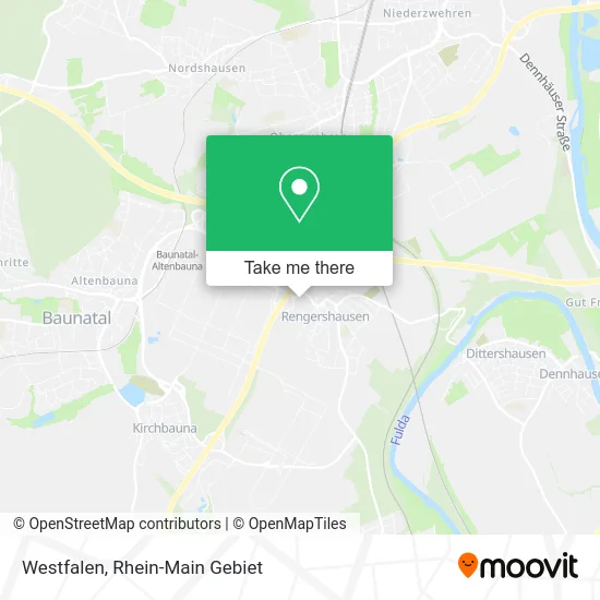 Карта Westfalen