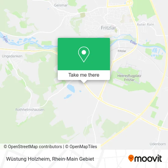Карта Wüstung Holzheim