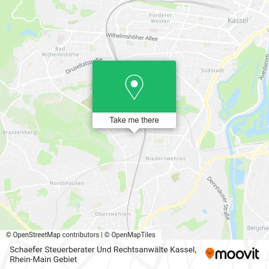 Карта Schaefer Steuerberater Und Rechtsanwälte Kassel
