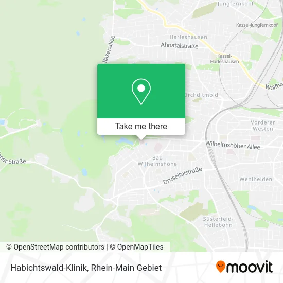 Карта Habichtswald-Klinik