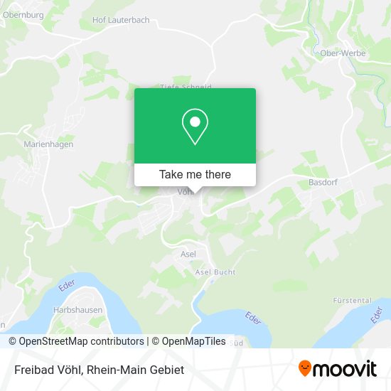 Карта Freibad Vöhl