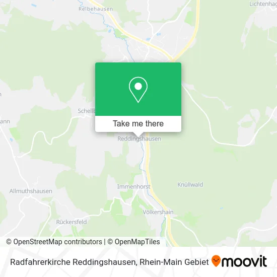 Карта Radfahrerkirche Reddingshausen