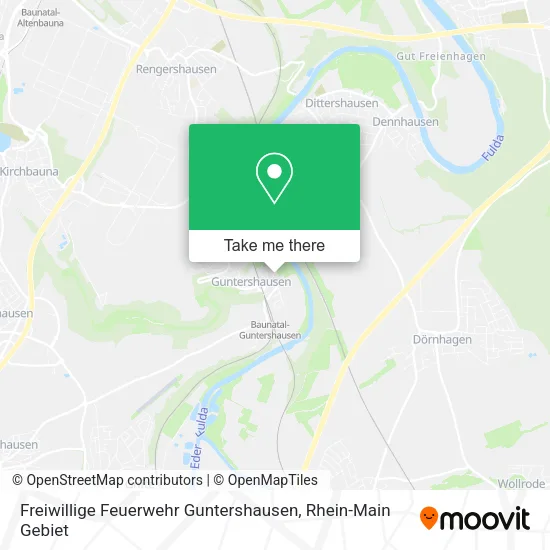 Карта Freiwillige Feuerwehr Guntershausen