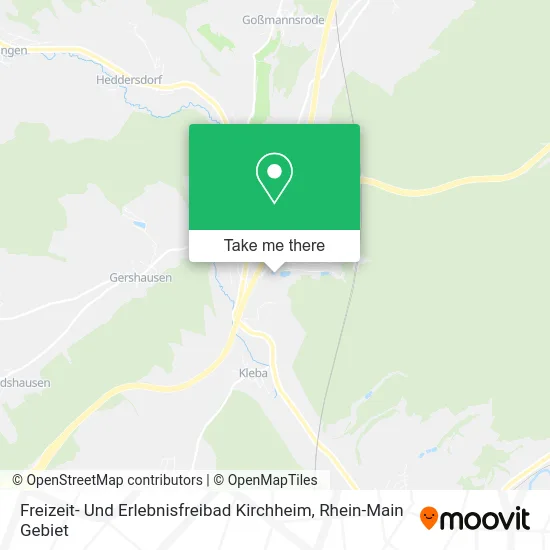 Карта Freizeit- Und Erlebnisfreibad Kirchheim