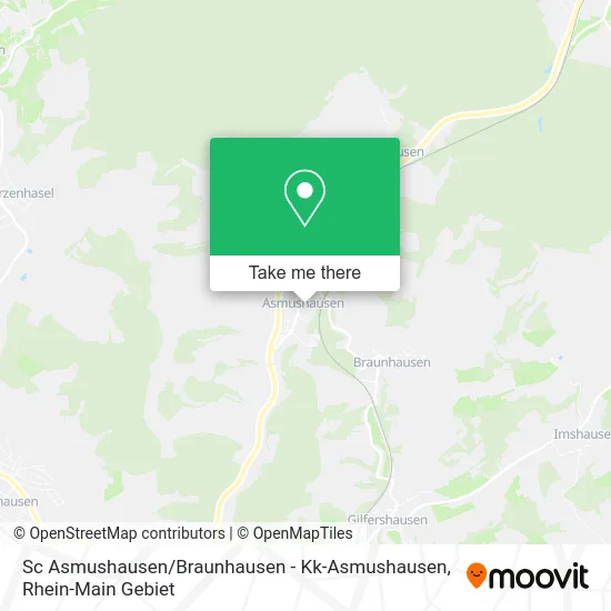 Карта Sc Asmushausen / Braunhausen - Kk-Asmushausen