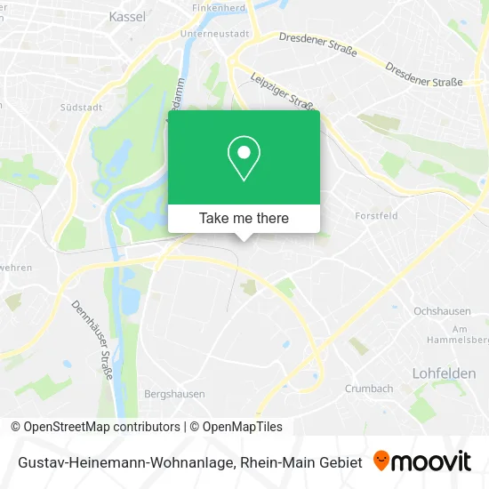 Карта Gustav-Heinemann-Wohnanlage