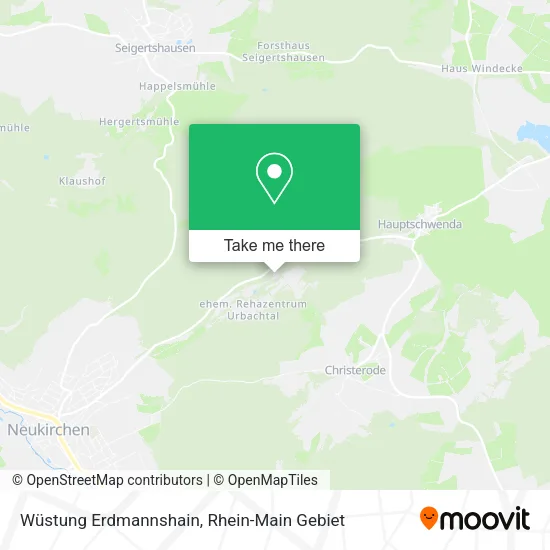 Карта Wüstung Erdmannshain