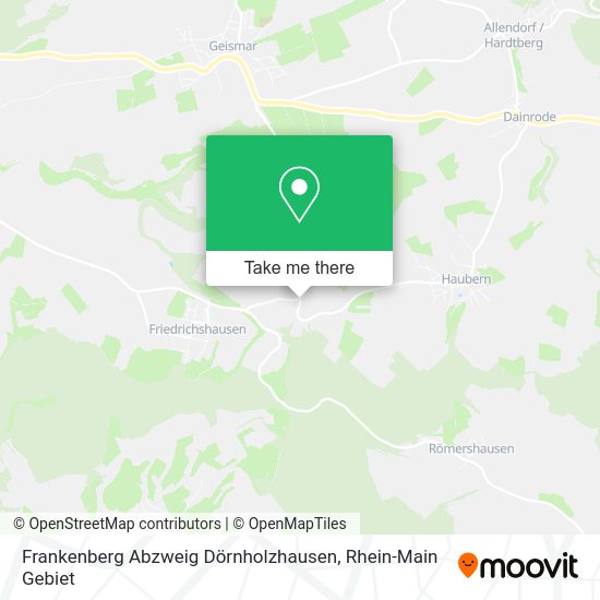 Карта Frankenberg Abzweig Dörnholzhausen