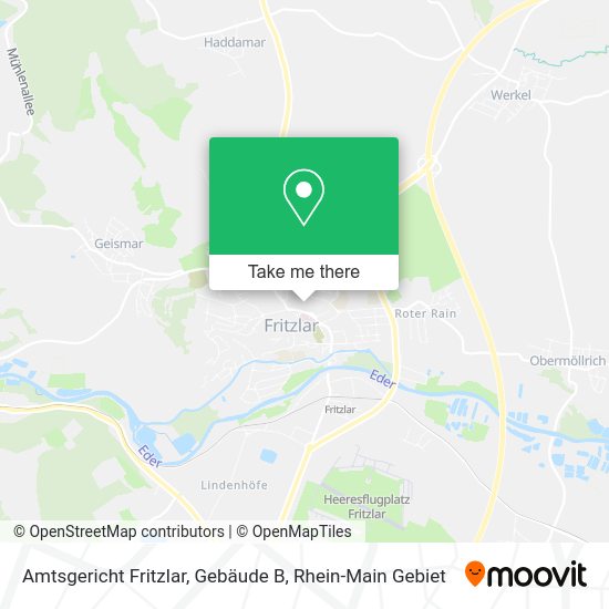 Карта Amtsgericht Fritzlar, Gebäude B