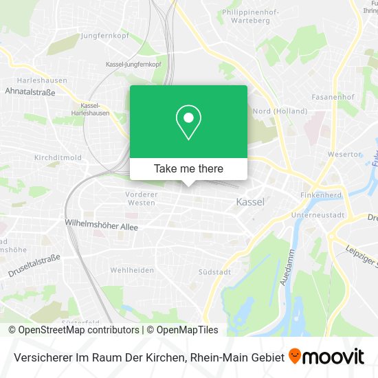 Карта Versicherer Im Raum Der Kirchen