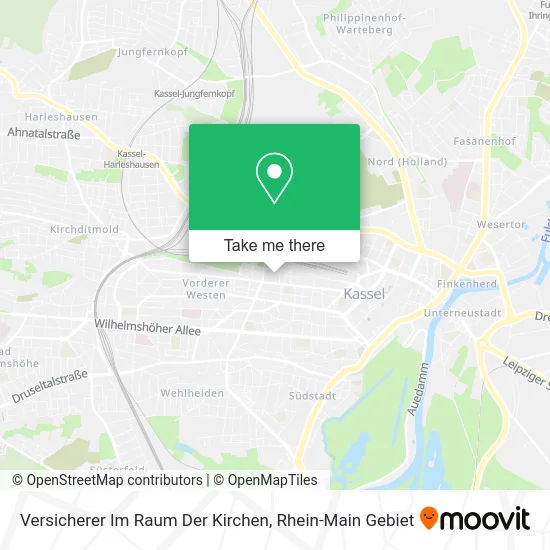 Карта Versicherer Im Raum Der Kirchen