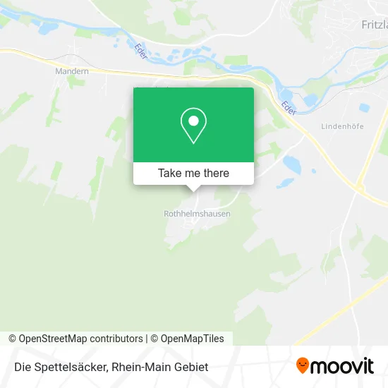 Карта Die Spettelsäcker