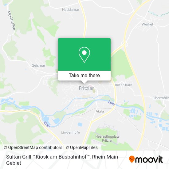 Карта Sultan Grill ""Kiosk am Busbahnhof""