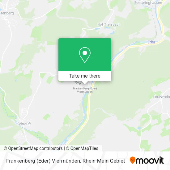 Карта Frankenberg (Eder) Viermünden