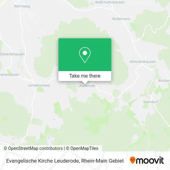 Карта Evangelische Kirche Leuderode