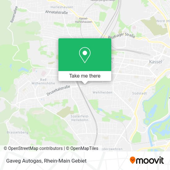 Карта Gaveg Autogas