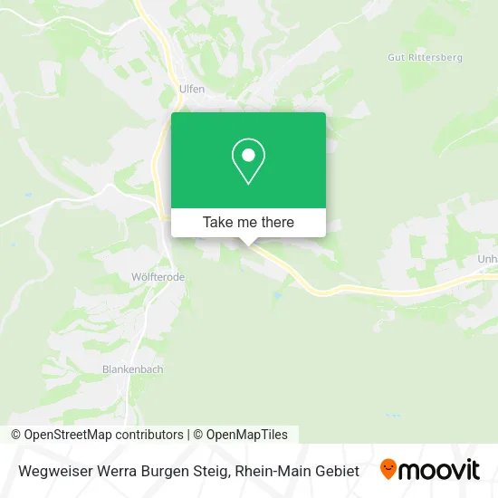 Карта Wegweiser Werra Burgen Steig