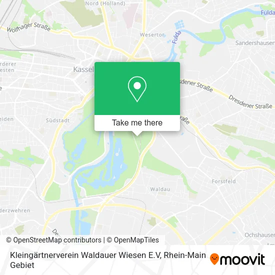 Карта Kleingärtnerverein Waldauer Wiesen E.V