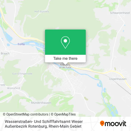 Карта Wasserstraßen- Und Schifffahrtsamt Weser Außenbezirk Rotenburg