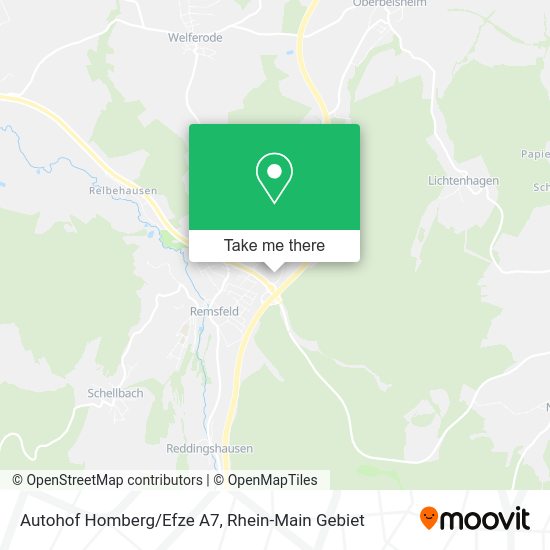 Карта Autohof Homberg/Efze A7