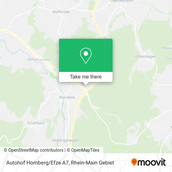 Карта Autohof Homberg/Efze A7