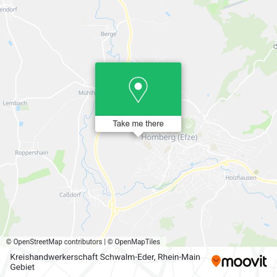 Карта Kreishandwerkerschaft Schwalm-Eder