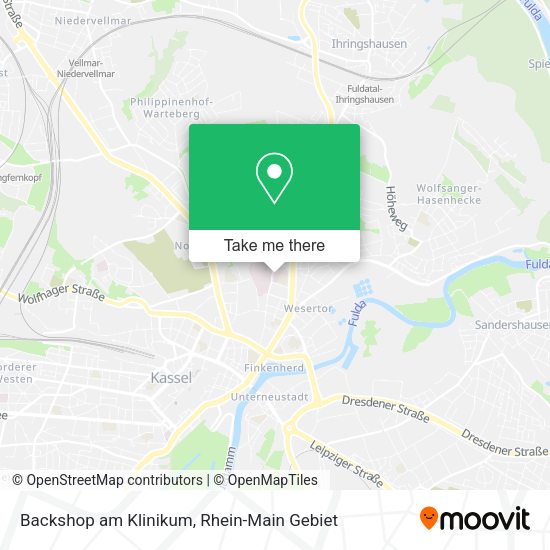 Карта Backshop am Klinikum