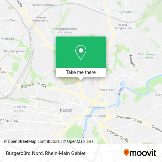 Карта Bürgerbüro Nord