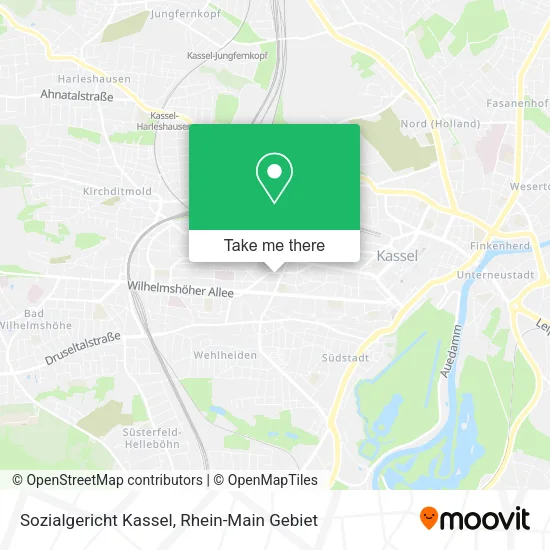 Карта Sozialgericht Kassel