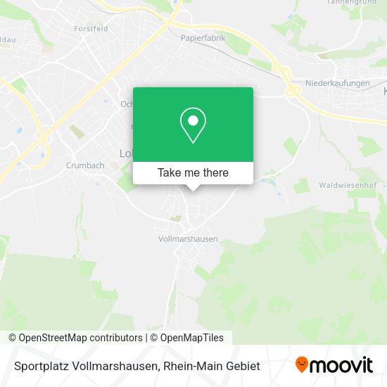 Карта Sportplatz Vollmarshausen