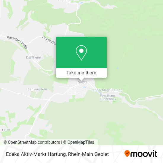 Карта Edeka Aktiv-Markt Hartung