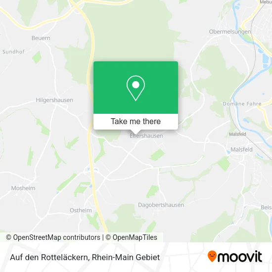 Карта Auf den Rotteläckern