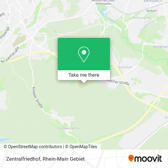 Карта Zentralfriedhof