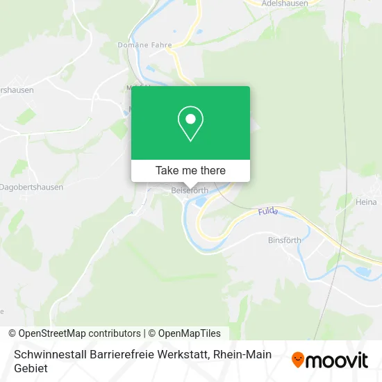 Карта Schwinnestall Barrierefreie Werkstatt