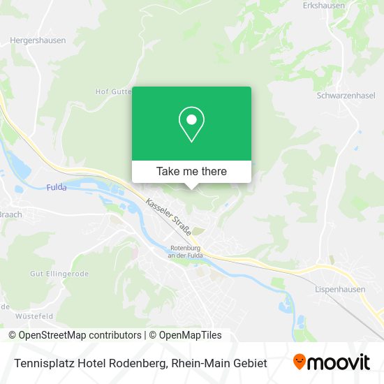 Карта Tennisplatz Hotel Rodenberg