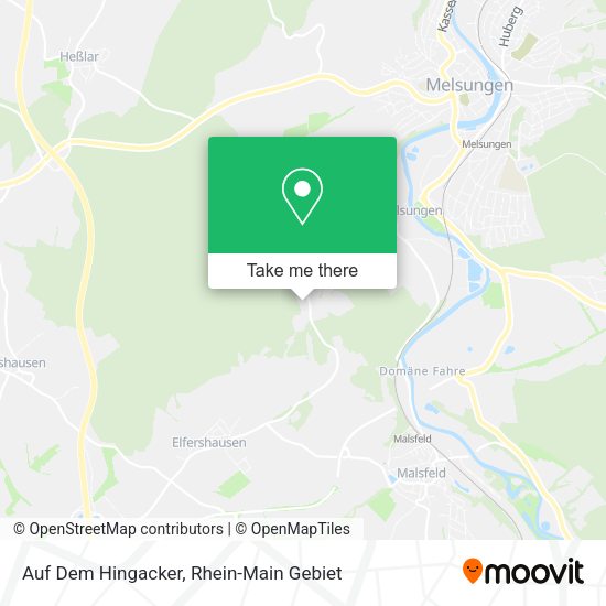 Карта Auf Dem Hingacker