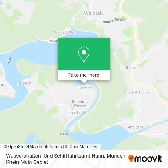 Карта Wasserstraßen- Und Schifffahrtsamt Hann. Münden