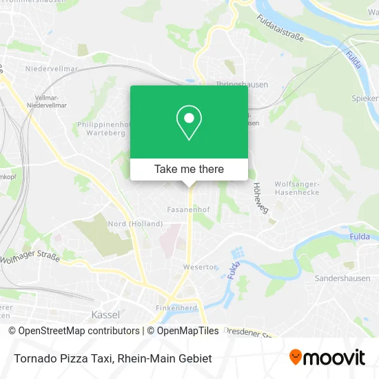 Карта Tornado Pizza Taxi