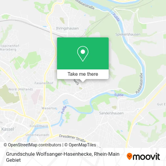 Карта Grundschule Wolfsanger-Hasenhecke