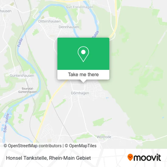 Карта Honsel Tankstelle