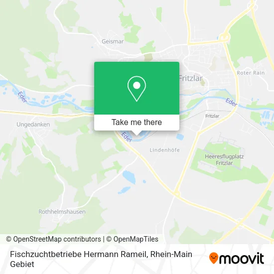 Карта Fischzuchtbetriebe Hermann Rameil