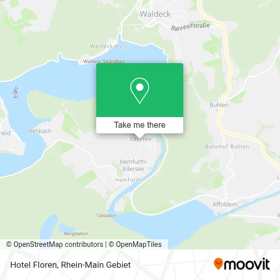 Hotel Floren map