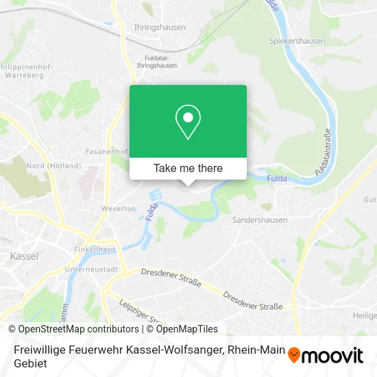 Карта Freiwillige Feuerwehr Kassel-Wolfsanger