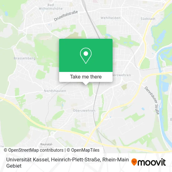 Карта Universität Kassel, Heinrich-Plett-Straße