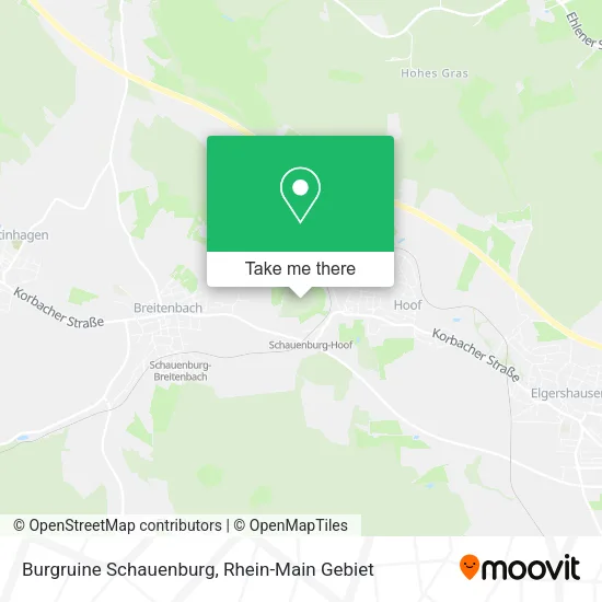 Карта Burgruine Schauenburg
